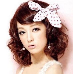 日系蝴蝶結幫忙打造凹造型卷髮-美髮館