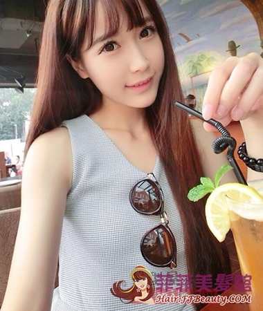 甜美直髮髮型打造知性淑女-美髮館