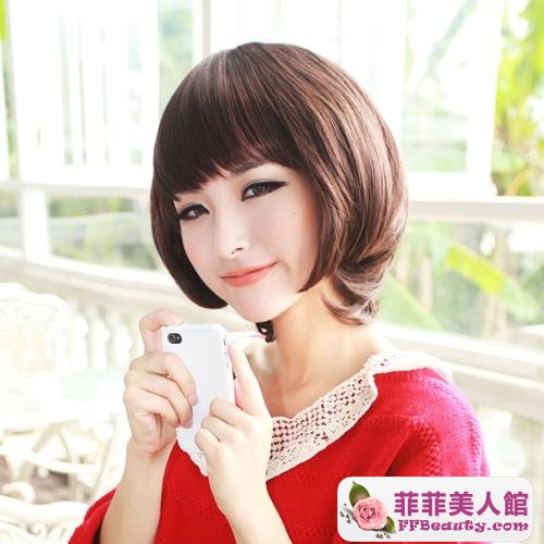 大臉女生短髮圖 俏皮浪漫-美髮館