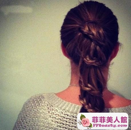 瀑布馬尾辮編髮 充滿活力-美髮館
