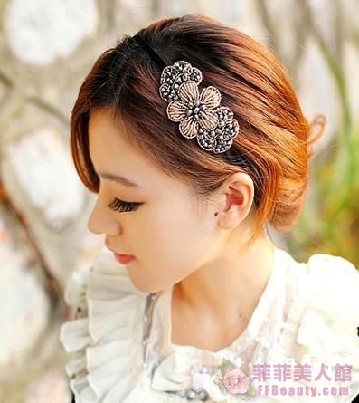 韓式髮箍 閃亮水鉆打造俏麗小公主-美髮館