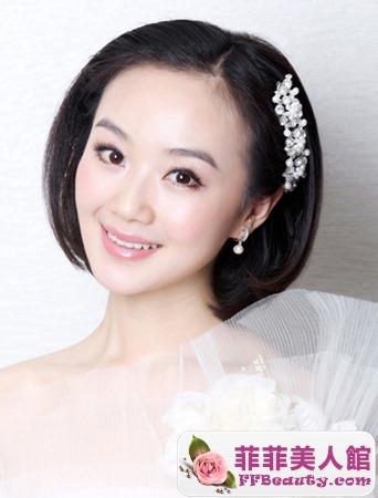 短髮美女必看 氣質型新娘髮型-美髮館