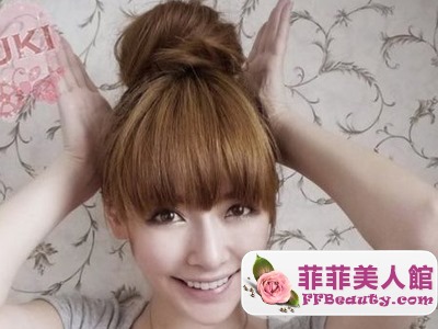 短髮怎么扎丸子頭  一招化身萌教主-美髮館