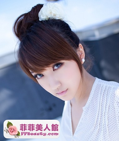 韓式髮髻扎髮簡單清新最顯瘦-美髮館