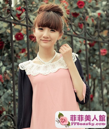 圓臉簡單韓式扎髮清新瘦臉-美髮館