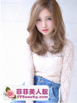 矮個子圓臉女生中長髮盡顯氣質-美髮館