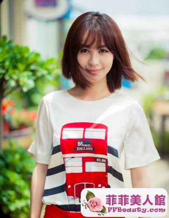 甜美女星李菲兒髮型圖片集錦-美髮館