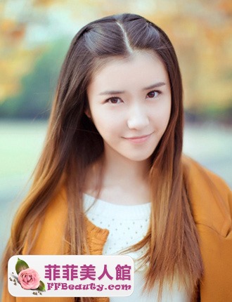小清新女生中分髮型 寬臉也適合-美髮館