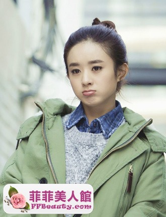 杉杉來吃劇照 趙麗穎丸子頭出鏡-美髮館