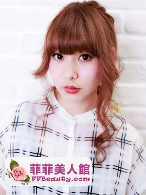 圓臉卷髮怎么扎好看?-美髮館