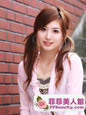 圓臉女生簡單時尚又修顏的髮型-美髮館
