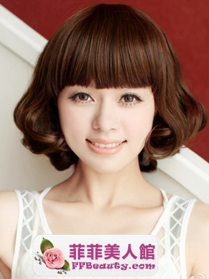 各式圓臉短髮髮型圖片-美髮館