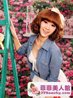 百搭卷髮波波頭 修顏顯可愛-美髮館