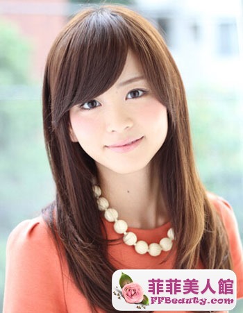 直髮髮尾內扣髮型 完美修顏-美髮館