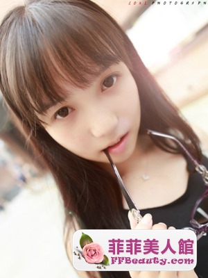 女生大圓臉  甜美齊瀏海清新瘦臉-美髮館