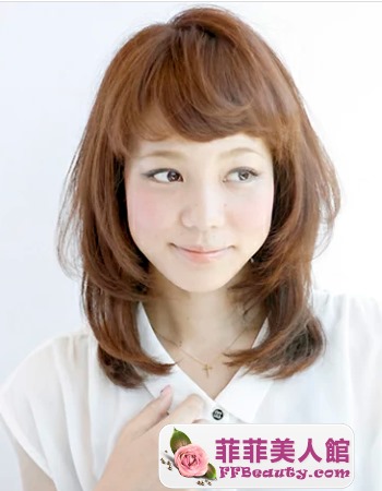 方臉美女清新中長髮修顏吸睛100%-美髮館