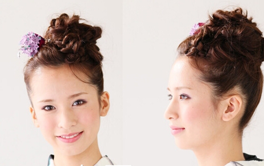 日系長卷髮簡單盤髮超清爽甜美-美髮館