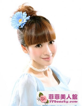 性感女神柳巖髮型甜美優雅-美髮館