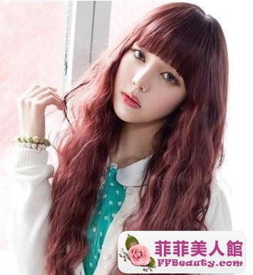 方臉圓臉妹子適合的髮型-美髮館