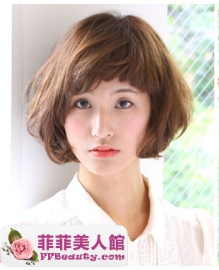 圓臉美女日系髮型修顏效果強-美髮館
