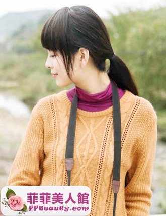 扎低馬尾好看 簡約清秀打造森女范-美髮館