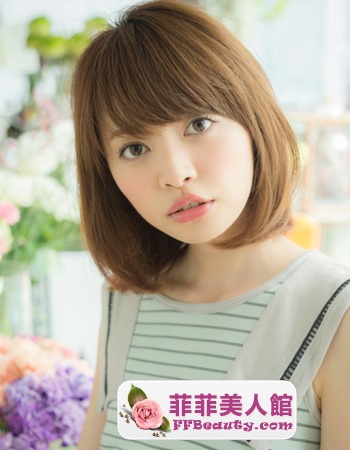 秋季適合時尚披肩短髮甜美可人-美髮館