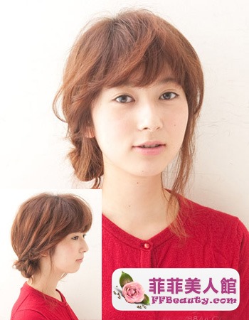 簡單中短髮 髮辮盤髮顯慵懶-美髮館
