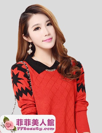 無瀏海卷髮自然披散時尚又大氣-美髮館