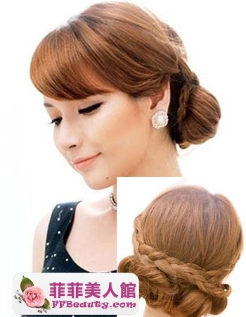 溫婉中長髮盤髮 初秋優雅范-美髮館