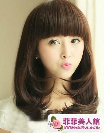 長臉女生 韓式齊瀏海萌主必備-美髮館