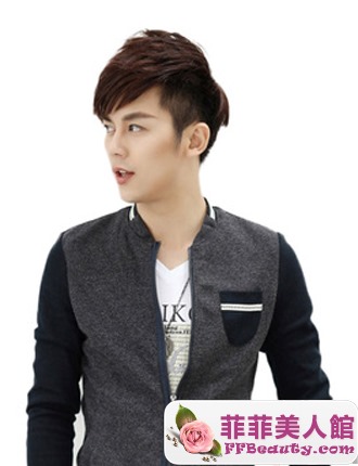 男生斜瀏海髮型陽光帥氣-美髮館