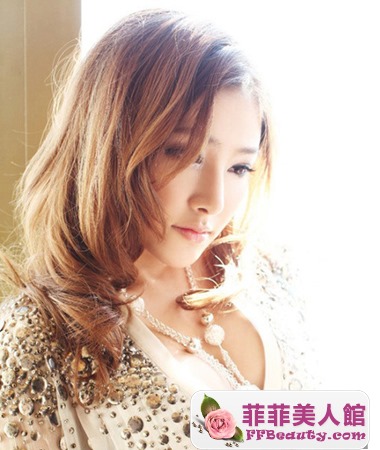 女生中長髮燙髮  長臉MM修顏顯嫩-美髮館