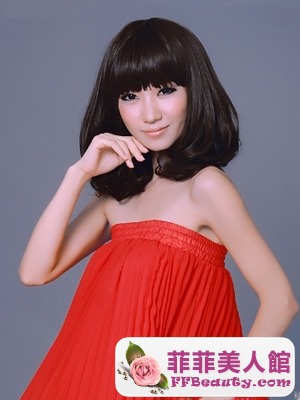 時尚甜美燙髮 圓臉美眉必備髮型-美髮館