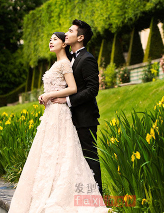 高圓圓趙又廷夢幻結婚照-美髮館