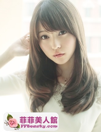 文藝小清新中長髮 圓臉輕松搭配-美髮館