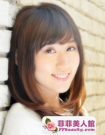圓臉中長髮 打造時尚魅力髮型-美髮館