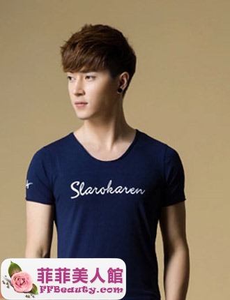 清爽的男生短髮陽光帥氣-美髮館