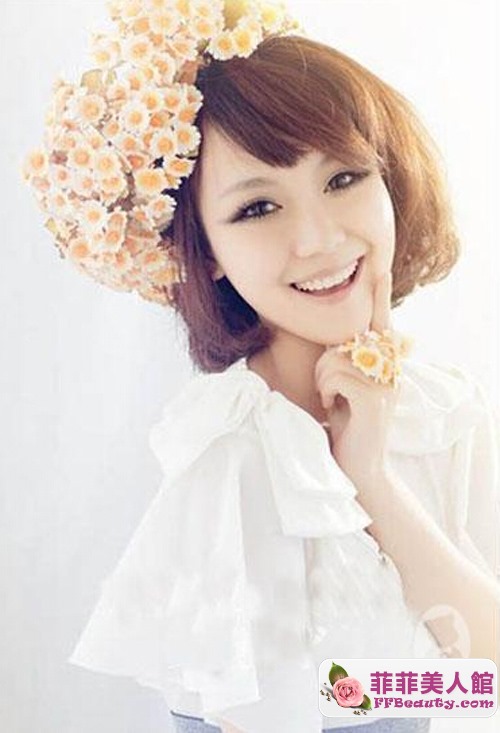 2015短髮新娘髮型 韓式宮廷感-美髮館
