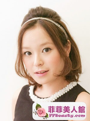 齊肩短髮怎么扎 韓式半扎髮最有范-美髮館