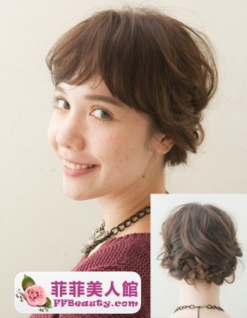 優雅中長髮編髮清新時尚職場必備-美髮館