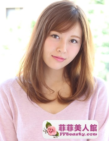 圓臉修顏中長髮型 精致嬌俏五官-美髮館