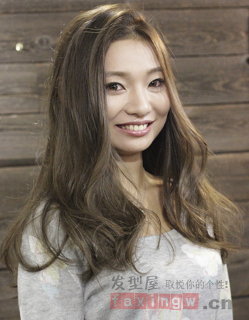 女生圓臉中長髮 時尚潮流美髮-美髮館