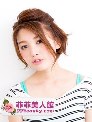 短髮女生簡單扎髮也迷人-美髮館